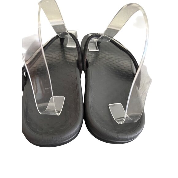 Vionic Womens Tide Black Leather Orthopedic Sandals Comfortable Arch Support - Picture 4 of 7